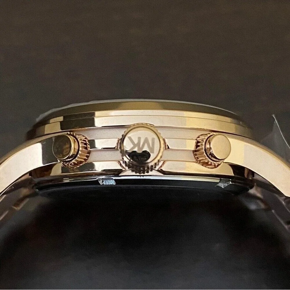 Michael Kors MK5128 Runway Rose Gold Chronograph Women's Watch New in Box